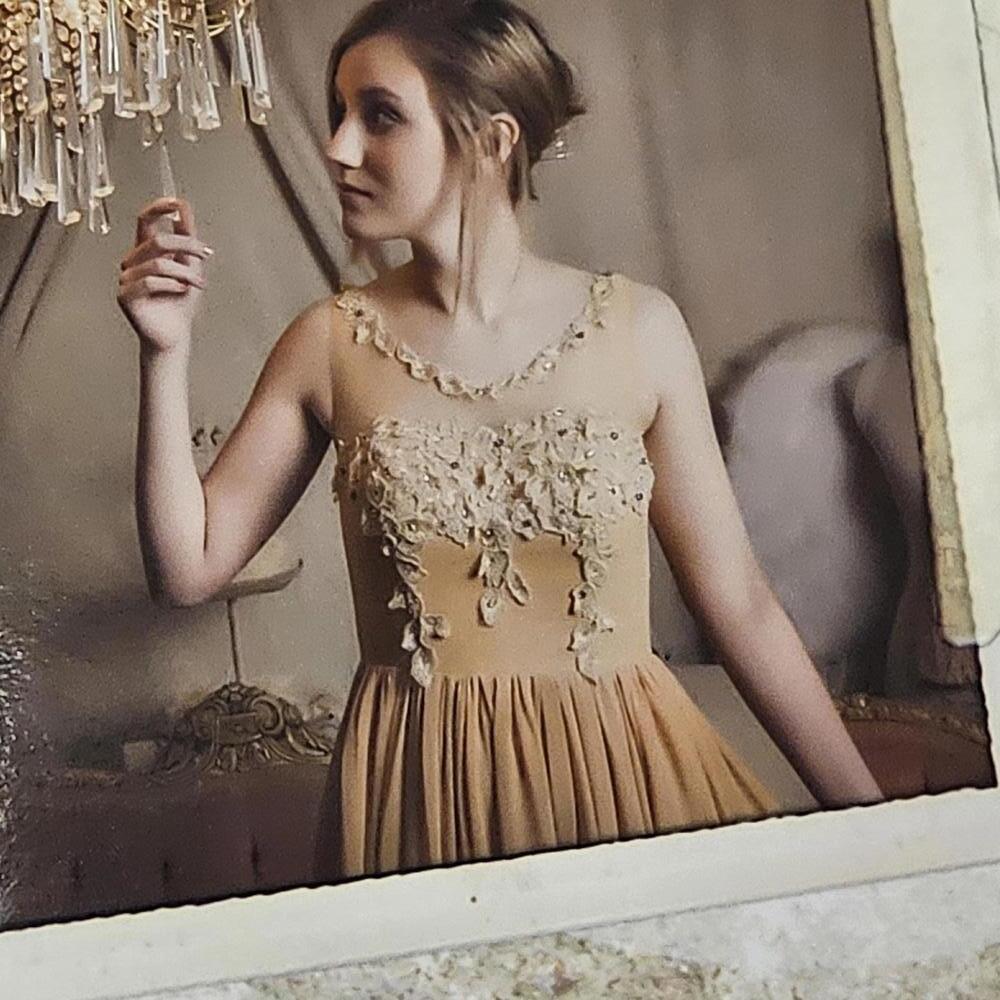 Yellow/Gold Prom Dress - Picture 10 of 10